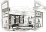 draw rendered plans, elevations and details using vectorworks